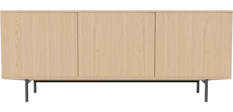 Silent Dressoir - groot Silent by BOLIA in Witgepigmenteerd geolied eiken, fineer – product photo