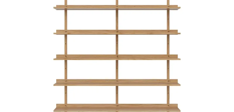 Kari Plankensysteem voor aan de muur - 146 x 157 Kari by BOLIA in Geolied eiken, fineer – product photo