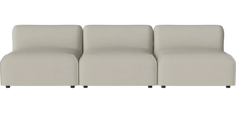Arke tuinbank 3 modules 270 x 95 cm Arke Outdoor van BOLIA in Brezza – Stof voor buitenshuis, Sand – productfoto