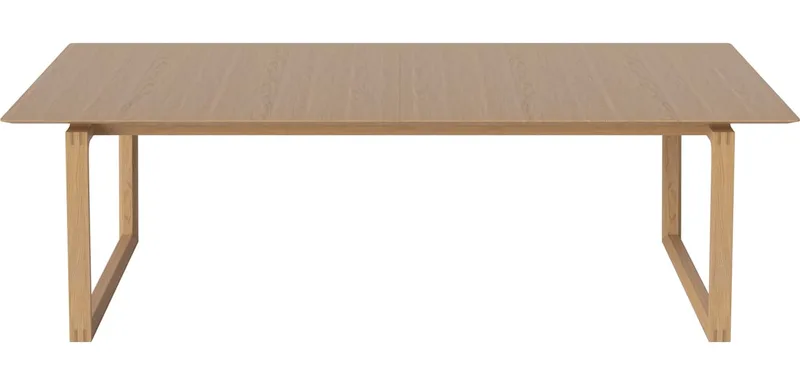 Kuma eettafel met uitschuiffunctie Kuma by BOLIA in Geolied eiken, 240 × 100 cm – product photo