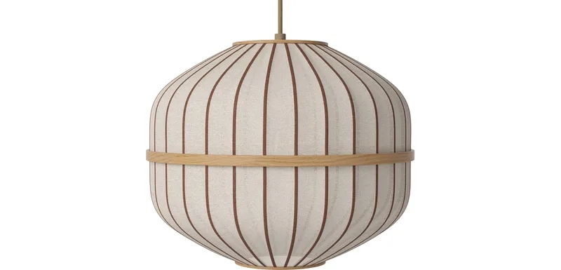 Lucén Hanglamp – Octagon Lucén by BOLIA in Ø40 x H33 cm, Gelakt eiken – product photo