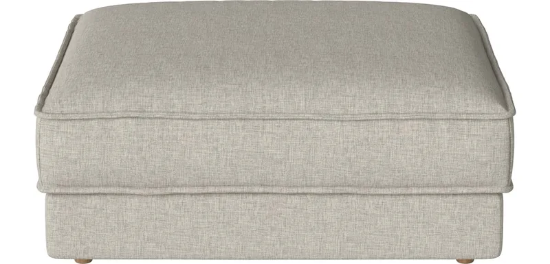 Noora Poef 100 x 100 cm Noora van BOLIA in Nantes – Soepel weefsel, Sand, Geolied eiken, Massief – productfoto