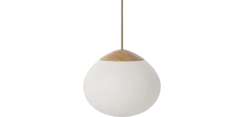 Acorn Hanglamp Ø21 cm Acorn by BOLIA in Gelakt eiken, Massief – product photo