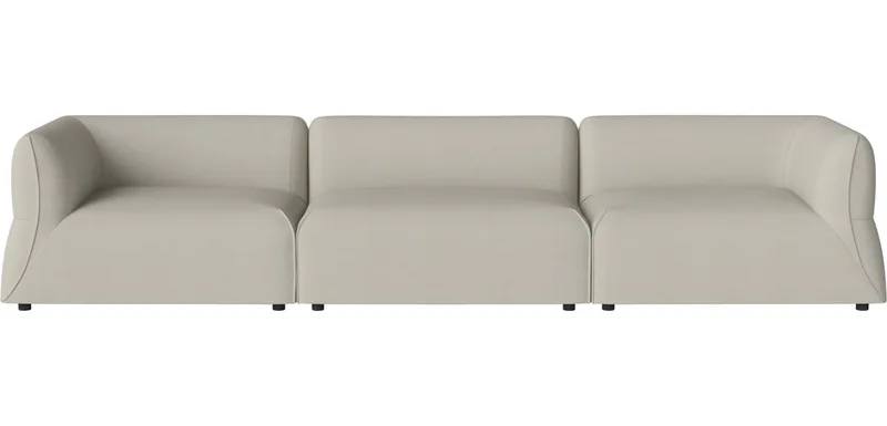 Arke tuinbank 3 modules 345 x 95 cm Arke Outdoor by BOLIA in Brezza – Stof voor buitenshuis, Sand – product photo