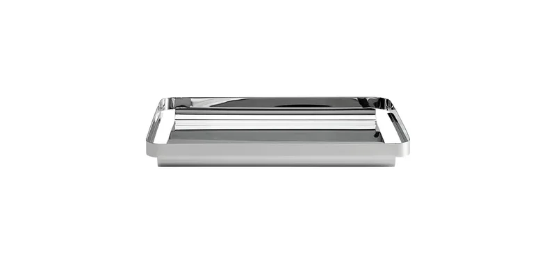 Unio Dienblad - 38 x 26 x H4 cm Unio by BOLIA in Gepolijst roestvrij staal – product photo