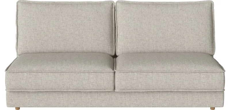 Noora 2,5-zits rugmodule 107 cm Noora by BOLIA in Nantes – Soepel weefsel, Sand, Geolied eiken, Massief – product photo