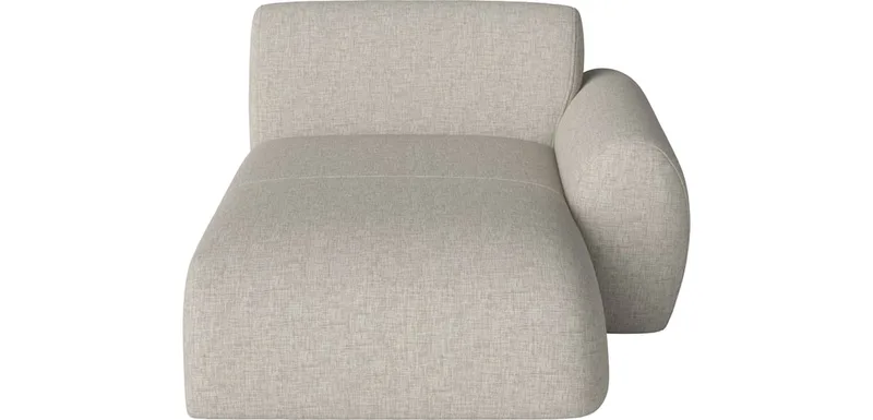 Núvol Chaise Longue – rechts Núvol von BOLIA in Nantes – Soepel weefsel, Sand – Ambientefoto