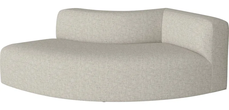Angle Curved kleine hoekmodule 90 - rechts Angle van BOLIA in Nantes – Soepel weefsel, Sand – productfoto