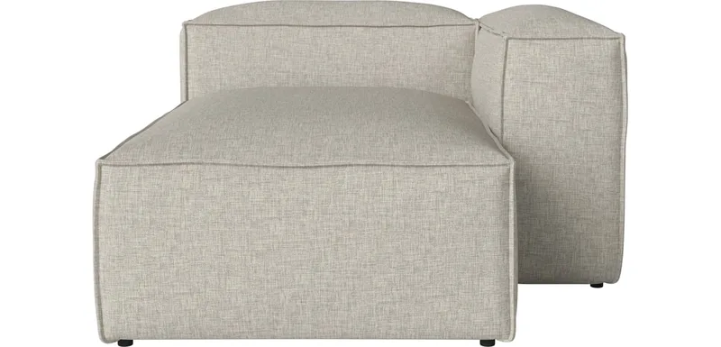 Cosima Kleine Chaise Longue diepte 100 cm - rechts Cosima by BOLIA in Nantes – Soepel weefsel, Sand – product photo