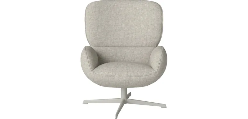 Ripon Fauteuil Ripon by BOLIA in Nantes – Soepel weefsel, Sand, Grijsgelakt staal – product photo