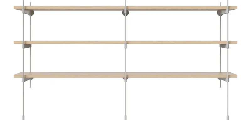 ROD combinatie 15 - hout ROD van BOLIA in Witgepigmenteerd geolied eiken, fineer, Grijsgelakt staal – productfoto