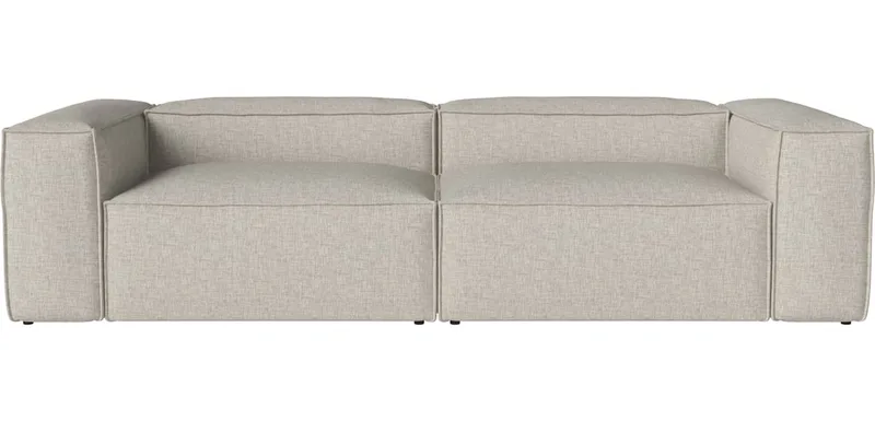 Cosima slaapbank 3-zitsbank diepte 100 cm Cosima van BOLIA in Nantes – Soepel weefsel, Sand – productfoto