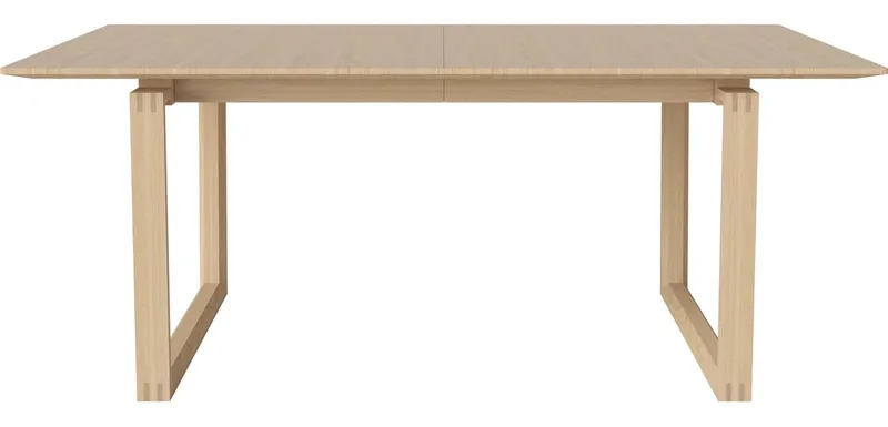 Nord Eettafel 180 cm Nord de BOLIA en Witgepigmenteerd geolied eiken, Massief, Witgepigmenteerd geolied eiken, Massief – photo du produit
