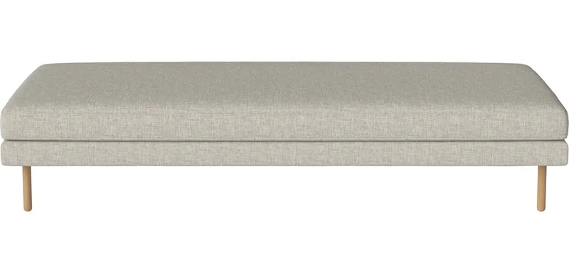 Scandinavia Remix daybed Scandinavia Remix van BOLIA in Nantes – Soepel weefsel, Sand, 17 cm geolied eiken – productfoto