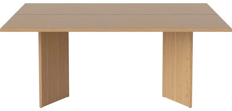 Lelou eettafel Lelou von BOLIA in Geolied eiken, Massief, 180 × 100 cm – Produktfoto