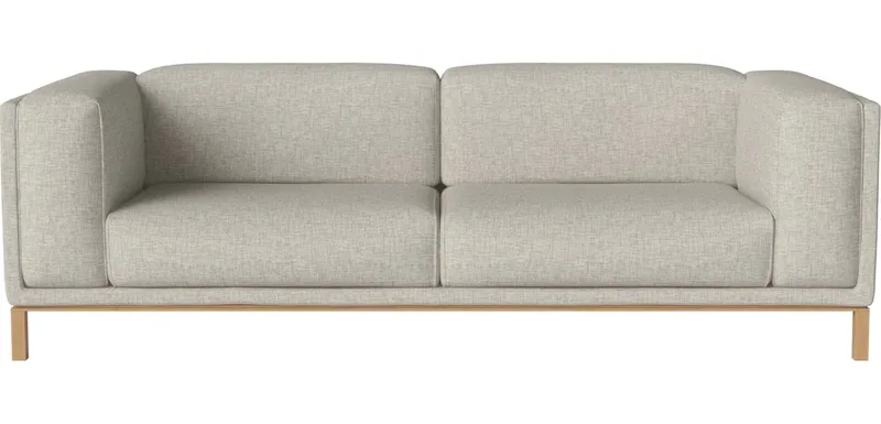 Cosy 3-zitsbank Cosy van BOLIA in Nantes – Soepel weefsel, Sand, Geolied eiken, Massief – productfoto