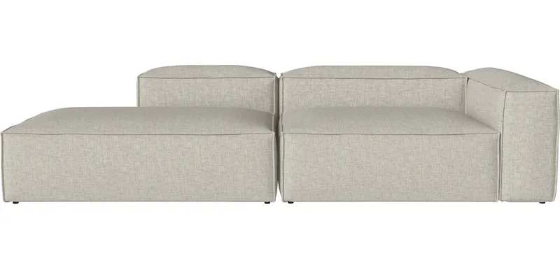 Cosima 2 Modules diepte 120 cm m. grote hoek - rechts - en open uiteinde - links Cosima by BOLIA in Nantes – Soepel weefsel, Sand – product photo