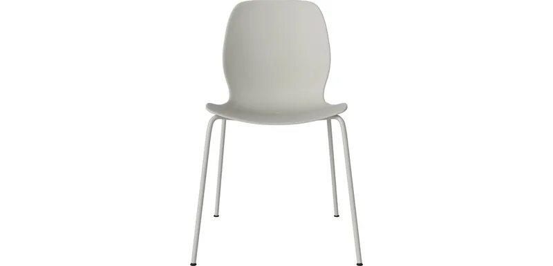 Seed tuinstoel Seed Outdoor by BOLIA in Grijs polypropyleen, Grijsgelakt roestvrij staal – product photo