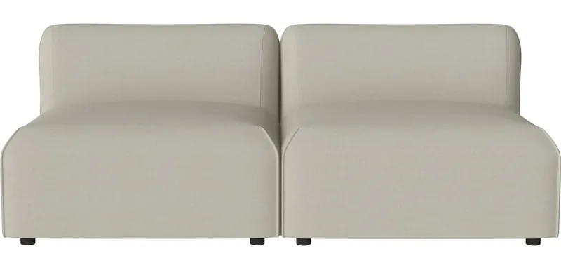 Arke tuinbank 2 modules 180 x 95 cm Arke Outdoor van BOLIA in Brezza – Stof voor buitenshuis, Sand – productfoto