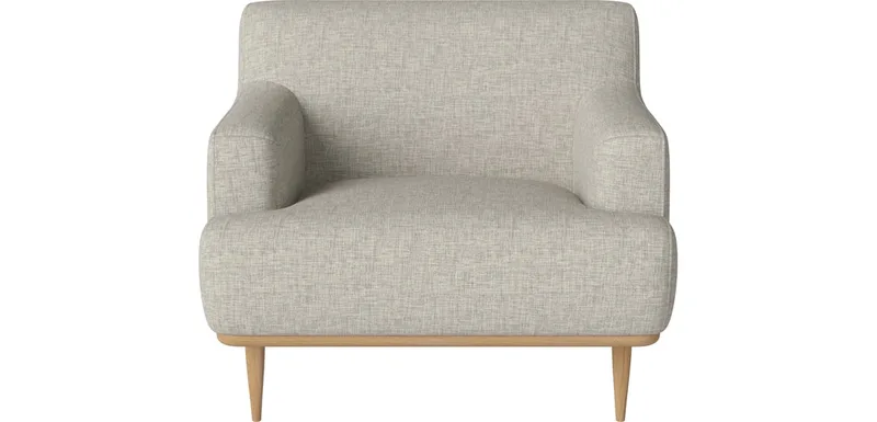 Dover Fauteuil Dover de BOLIA en Nantes – Soepel weefsel, Sand, Geolied eiken, Massief – photo du produit