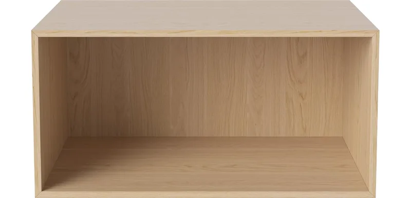 Case Kantoormodule - 80 x 40 cm Case by BOLIA in Witgepigmenteerd geolied eiken, fineer – interior photo