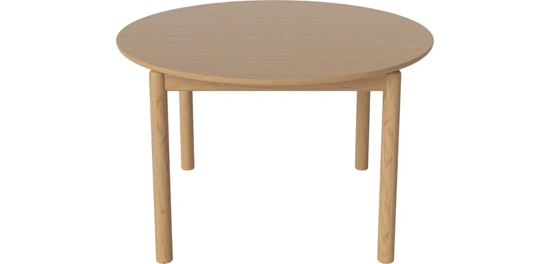Ronya Eettafel Ø122 cm Ronya von BOLIA in Geolied eiken, fineer, Geolied eiken, Massief – Produktfoto