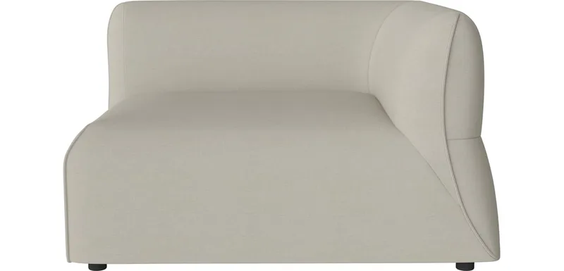 Arke tuinbank hoekmodule 115 x 95 cm - rechts Arke Outdoor by BOLIA in Brezza – Stof voor buitenshuis, Sand – product photo