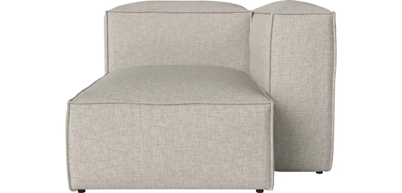 Cosima Nest kleine chaise longue - rechts Cosima van BOLIA in Nantes – Soepel weefsel, Sand – productfoto