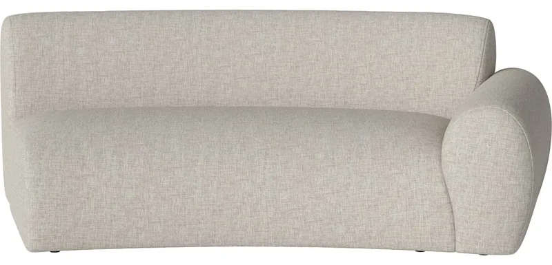 Núvol Curved hoekmodule - rechts Núvol by BOLIA in Nantes – Soepel weefsel, Sand – product photo