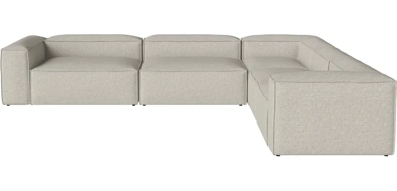 Cosima 5 Modules diepte 120/100 cm met combihoek - rechts Cosima von BOLIA in Nantes – Soepel weefsel, Sand – Produktfoto