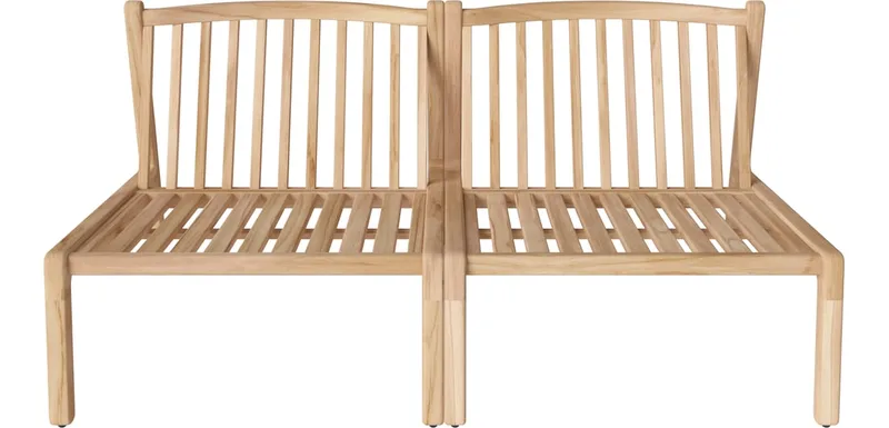 Patio tuinbank 2 modules Patio by BOLIA in Onbehandeld teak, Massief – product photo