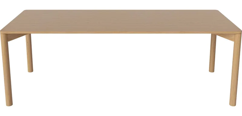 Pana Eettafel met de mogelijkheid om te verlengen Pana by BOLIA in 220 cm, Geolied eiken, fineer, Geolied eiken, Massief – product photo