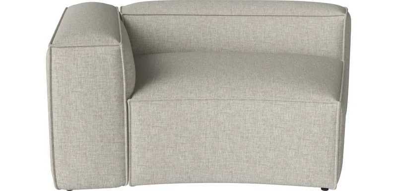 Cosima Curved kleine hoek 120 cm - links Cosima van BOLIA in Nantes – Soepel weefsel, Sand – productfoto