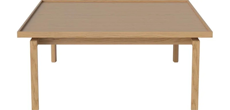 Elton Salontafel 96 x 96 cm Elton van BOLIA in Geolied eiken, fineer, 42 cm – sfeerfoto