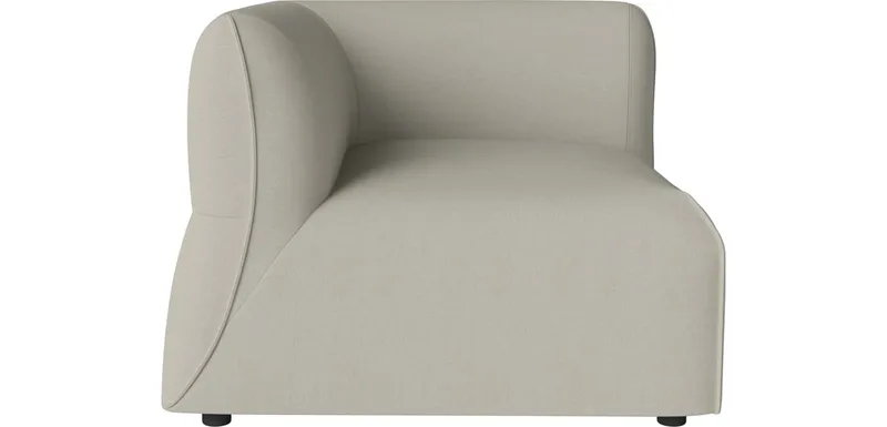 Arke tuinbank hoekmodule 90 x 95 cm - links Arke Outdoor von BOLIA in Brezza – Stof voor buitenshuis, Sand – Produktfoto