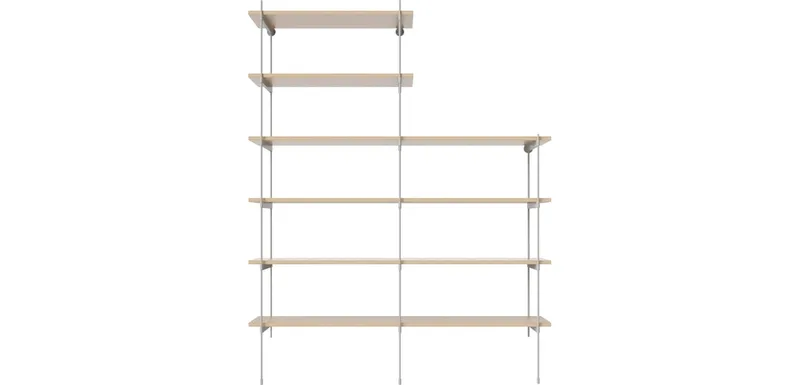 ROD combinatie 20 - hout ROD by BOLIA in Witgepigmenteerd geolied eiken, fineer, Grijsgelakt staal – product photo