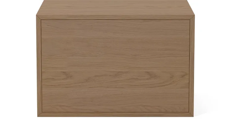 Case 1 x 1 ½ Boekenkastmodule met Houten Deurtje – 28 cm Case von BOLIA in Geolied eiken, fineer – Produktfoto