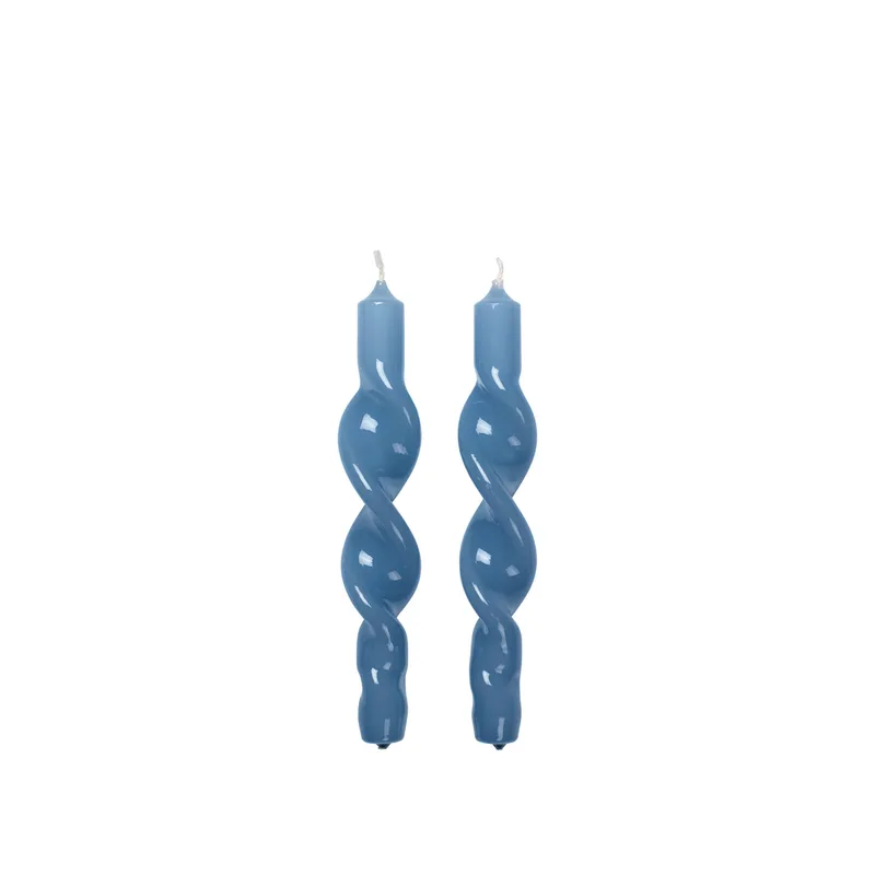 Twist Glossy Taper Candle von Broste Copenhagen – Produktfoto