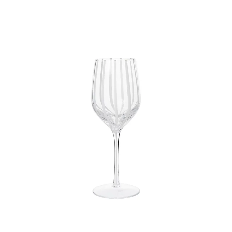 Stripe White Wine Glass by Broste Copenhagen – product photo