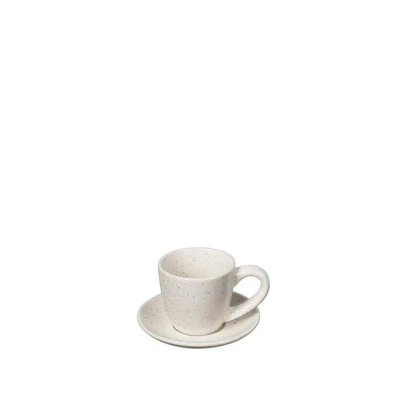 Nordic Vanilla Espresso cup with saucer by Broste Copenhagen – product photo