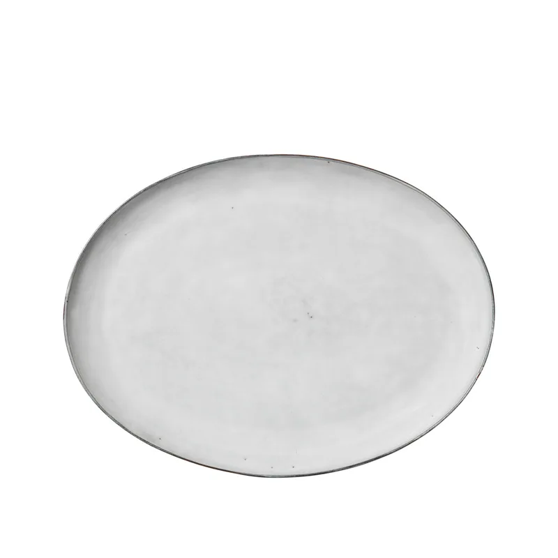 Nordic Sand Plate oval by Broste Copenhagen – product photo