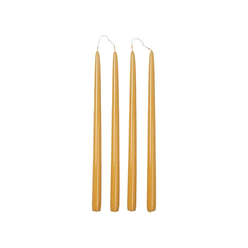 Smooth Glossy Taper Candle by Broste Copenhagen – product photo