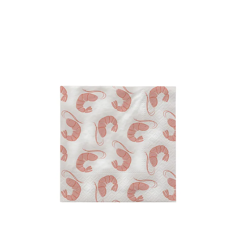 Shrimp Paper Napkin von Broste Copenhagen – Produktfoto
