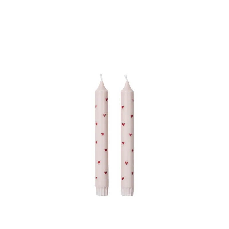 Amor  Taper Candle with Print by Broste Copenhagen – product photo