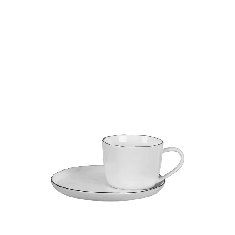 Salt Cup with saucer de Broste Copenhagen – photo du produit
