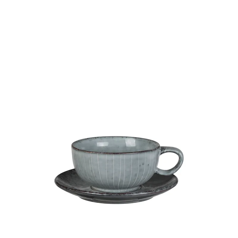 Nordic Sea Cup with saucer by Broste Copenhagen – product photo