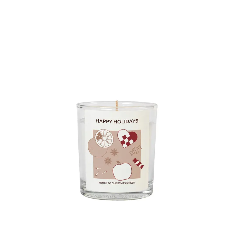Festive Scented Candle 'Happy Holidays' de Broste Copenhagen – photo du produit