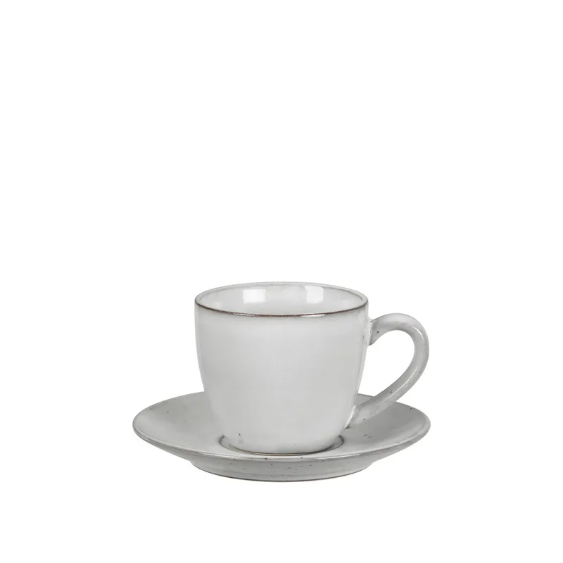 Nordic Sand Cup with saucer de Broste Copenhagen – photo du produit
