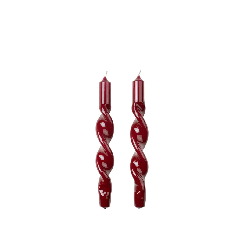 Twist Glossy Taper Candle by Broste Copenhagen – product photo