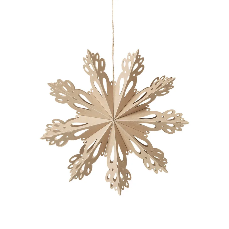 Snowflake Star Ornament M by Broste Copenhagen – product photo